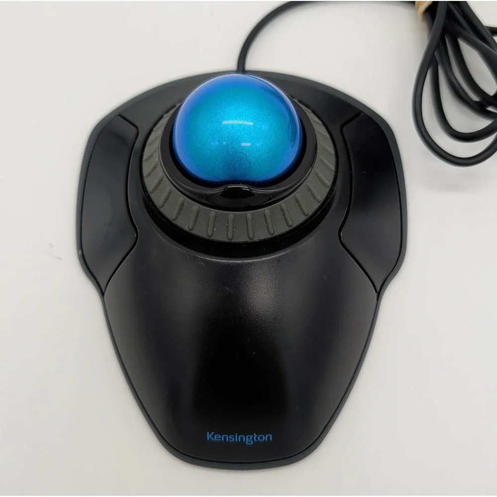 Kensington K72337 Orbit Smooth Trackball with Scroll Ring Marble Mouse M01047